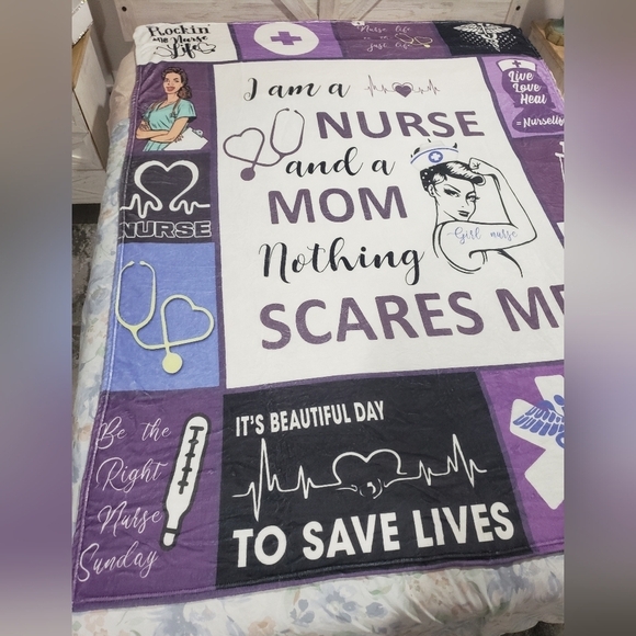 94- Motivational Blanket For A Nurse NWT - Picture 3 of 6